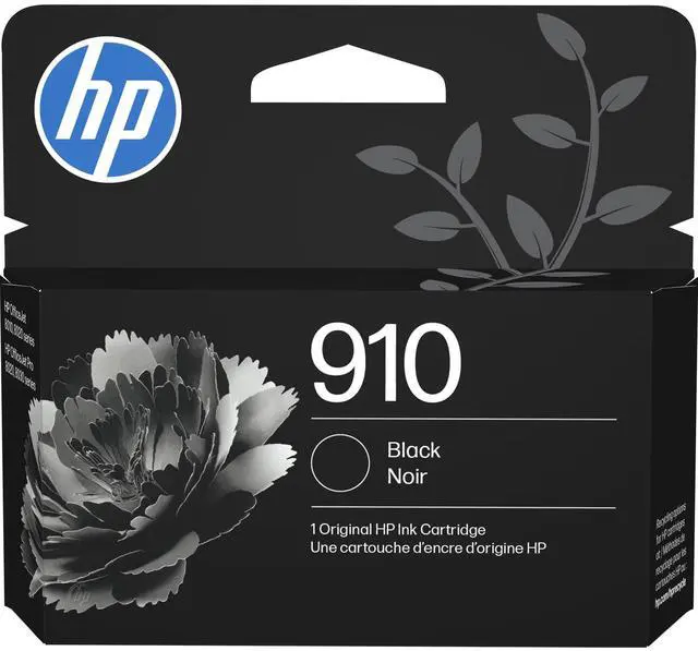 Main image of 910 Black Ink Cartridge | Works with OfficeJet 8010, 8020 Series, OfficeJet Pro 8020, 8030 Series | Eligible for Instant Ink | 3YL61AN