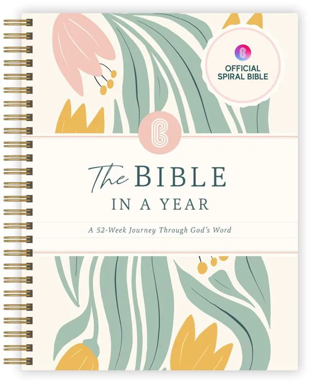 Main image of Official in a Year, 52 Week Bible Study Guide (Floral) 52-Week Guided Reading Plan, Daily Devotional & Bible Study Journal for Women, Adults & Teens, Wide Margins for Notes, 8.5x11