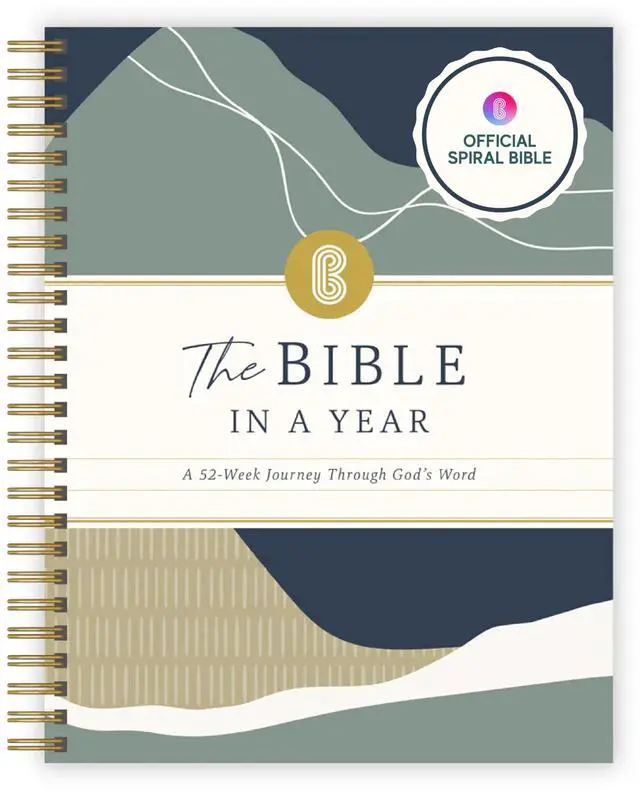 Main image of Official in a Year, 52 Week Bible Study Guide (Mountains) 52-Week Guided Reading Plan, Daily Devotional & Bible Study Journal for Adults & Teens, Wide Margins for Notes, 8.5x11