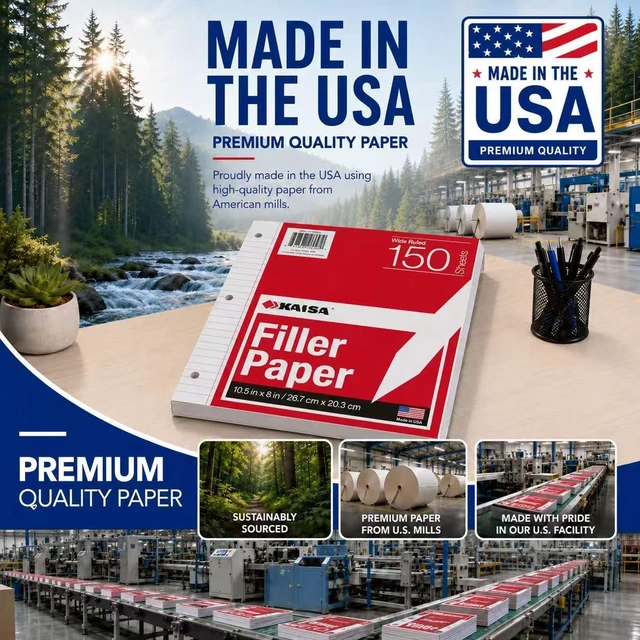 Alt view image 7 of 7 - loose Leaf Paper Filler Paper 1800 Sheets 8"x10.5",Wide Ruled, 3-Hole Punched for 3-Ring Binders, Carton of 12pack