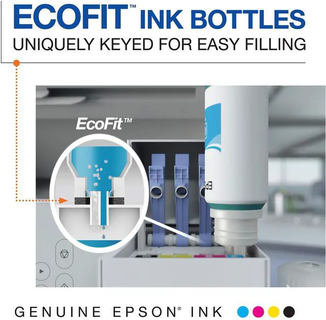 Alt view image 6 of 7 - 522 EcoTank Black Ink, Ultra-High Capacity Bottle (T522120-S), Compatible with EcoTank 2720, 2800, 2803, 2840, 4700, 4800, 4810 (Pack of 2)