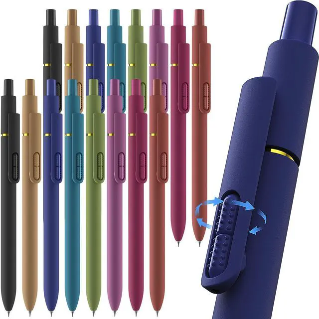Main image of 16 Pack Gel Pens, Quick-Dry Long Lasting Black Ink-0.7mm Fine Point Smooth Long-Lasting Ink Pens, Stress Relief, No Smear, No Bleed, Journaling, Note Taking,School Office, Gifts for Men Women