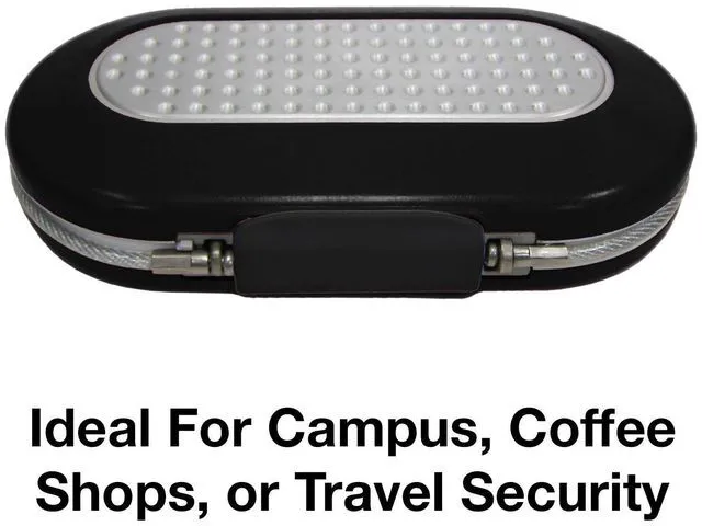 Alt view image 3 of 7 - Portable Small Lock Box,Set Your Own Combination-Lock Portable Safe,Personal Travel Safe,5900D,Gunmetal Grey,(Pack of 2)