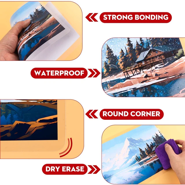 Alt view image 4 of 7 - Thermal Laminating Pouches, 500 Pack 3 Mil 9 x 11.5 Inches Laminating Sheets Paper for Laminator, Clear, Letter Size, Office and School Supplies