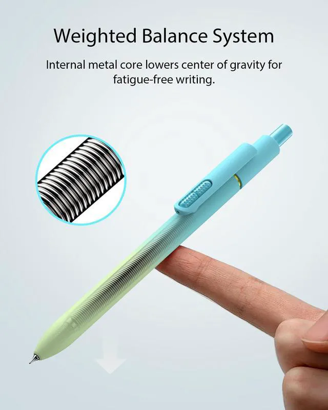 Alt view image 3 of 7 - 16 Pack Gel Pens, Quick-Dry Black Ink-0.7mm Fine Point Fidget Pens Smooth Long-Lasting Ink Pens, Stress Relief, No Smear, No Bleed, Journaling, Note Taking,School Office, Gifts for Men Women