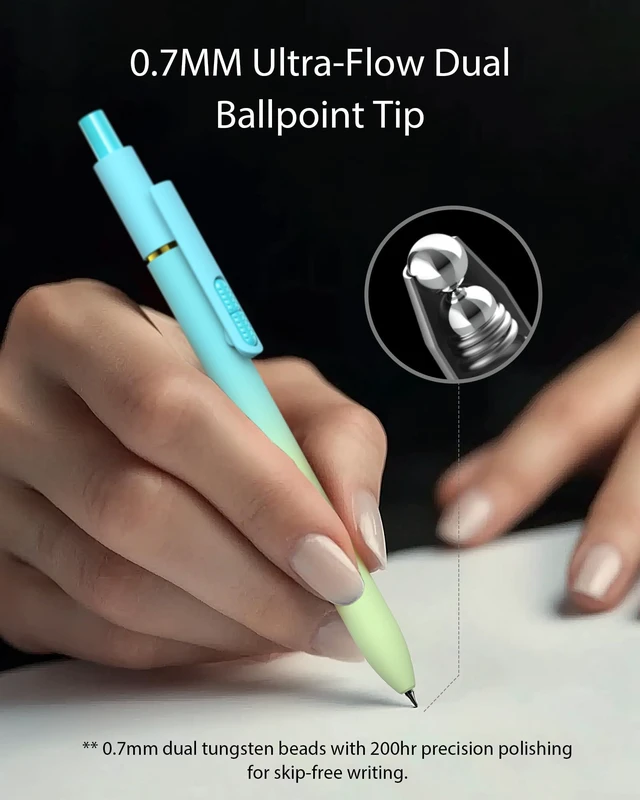 Alt view image 4 of 7 - 16 Pack Gel Pens, Quick-Dry Black Ink-0.7mm Fine Point Fidget Pens Smooth Long-Lasting Ink Pens, Stress Relief, No Smear, No Bleed, Journaling, Note Taking,School Office, Gifts for Men Women