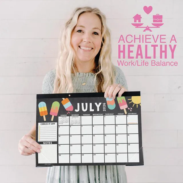 Alt view image 5 of 7 - Large Teacher Desk Calendar 2026-2027 - Desktop Calendar 2026 18-Month Academic Desk Calendars for School, Home & Office, Cute Classroom Must Haves, Back to School Teacher Gifts