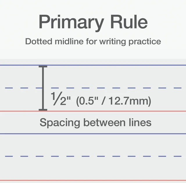 Alt view image 3 of 7 - Primary Ruled Composition Notebooks, 9-3/4 x 7-1/2 Inches, Writing Practice for Kids, Grades K-2, Black Covers, 100 Sheets, (1002521), 2 Count (Pack of 12)