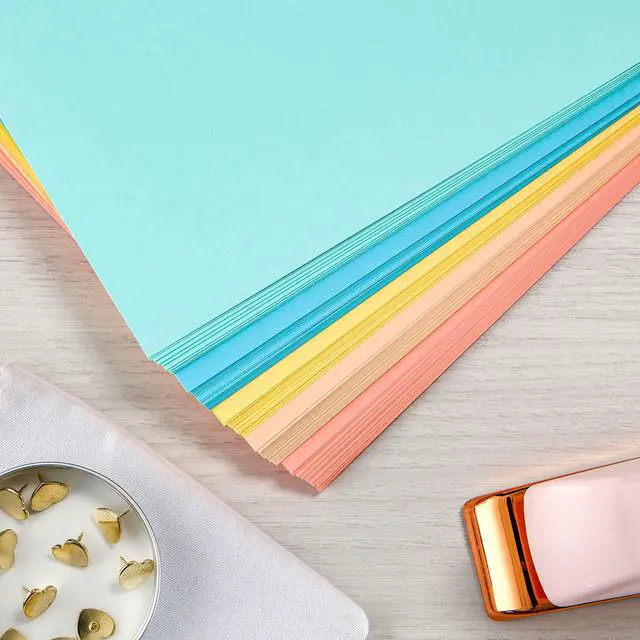 Alt view image 5 of 6 - Mega Collection, Colored Paper, Punchy Pastel 5-Color Assortment, 625 Sheets, 24 lb./89 gsm, 8.5" x 11" - MORE SHEETS! (91732)