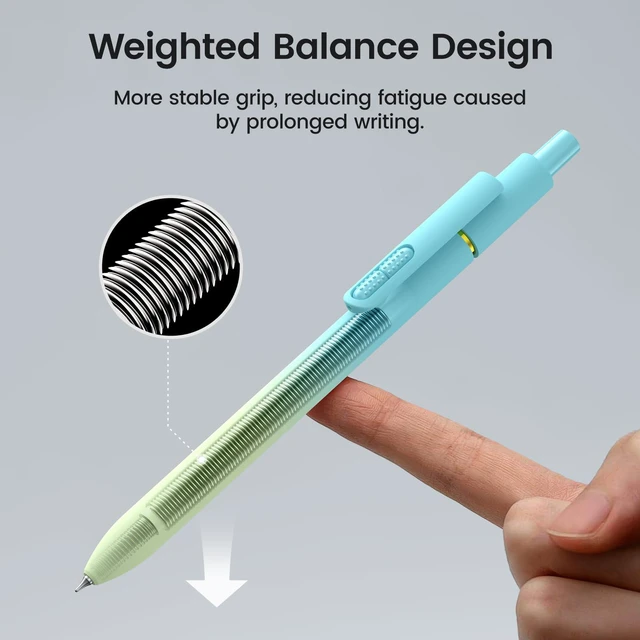 Alt view image 5 of 7 - 16 Pack Gel Pens, Black Ink Quick-Drying No Smudge with Fidget 0.7mm Fine Point, Smooth Writing, Long-Lasting Ink, Stress Relief Pens for Journaling, School Office, Gift for Women Men