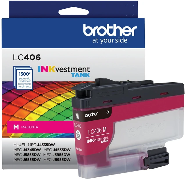 Main image of Genuine LC406M Standard Yield Magenta INKvestment Tank Ink Cartridge