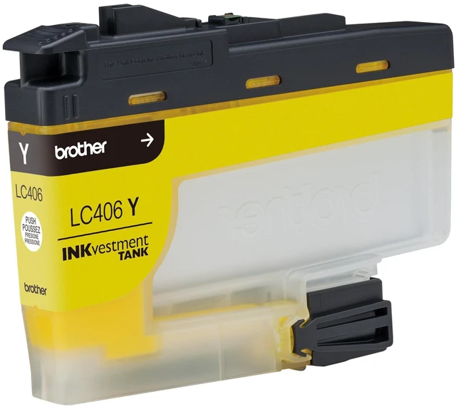 Alt view image 6 of 6 - Genuine LC406Y Standard Yield Yellow INKvestment Tank Ink Cartridge