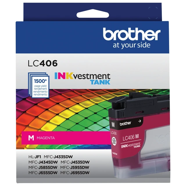 Alt view image 2 of 6 - Genuine LC406M Standard Yield Magenta INKvestment Tank Ink Cartridge