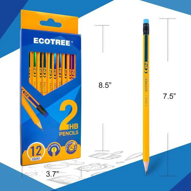 Alt view image 7 of 7 - Pre-Sharpened #2 Pencils Bulk, Back to School Supplies, 216 Count Wood-Cased HB Number 2 Pencils for Kids Students, Latex-Free Eraser, Smooth Writing, Drawing, Teachers Classroom Supplies