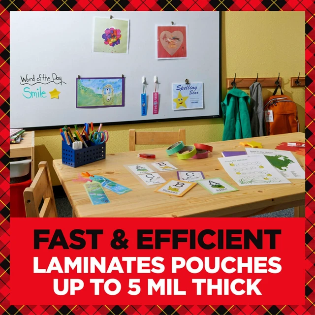 Alt view image 4 of 7 - Bundle of Thermal Laminator, Extra Wide 13 Inch Input TL1302X + Thermal Laminating Pouches, 8.9 x 11.4 Inches, Letter Size Sheets, 100 Count