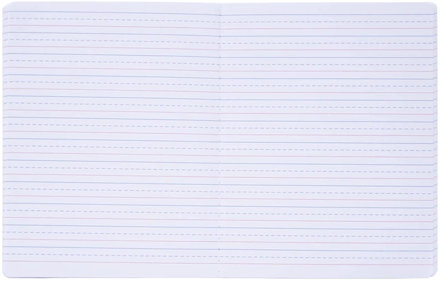 Alt view image 5 of 5 - Primary Composition Notebook, 4 Pack, Assorted Colors 80 Sheets, 7.5in x 9.75in, Full Sheet, Ruled with Drawing Area, Flexible Hardcover Journal, Grade K-2, School & Home Use