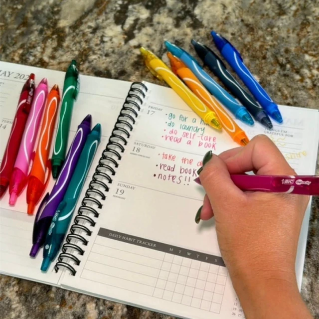 Alt view image 6 of 7 - Gelocity Quick Dry Ocean Themed Gel Pens, Medium Point (0.7mm), 16-Count Gel Pen Set, Colored-Gel Pens for Note Taking and Journaling (Pack of 2)