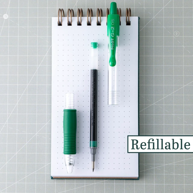 Alt view image 2 of 5 - G2 Premium Rolling Ball Gel Pens, 0.5mm, Green Ink, 12-Pack
