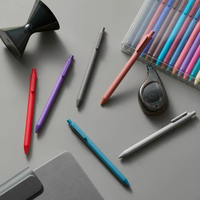 Alt view image 4 of 7 - PURE Colored Gel Pens 0.5mm 40 Pieces Set Comfort Grip Quick Drying Colorful Pens Multi-color Ink Fine Point for Painting Journaling Note Taking