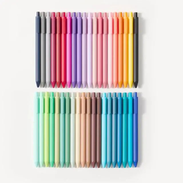 Alt view image 6 of 7 - PURE Colored Gel Pens 0.5mm 40 Pieces Set Comfort Grip Quick Drying Colorful Pens Multi-color Ink Fine Point for Painting Journaling Note Taking