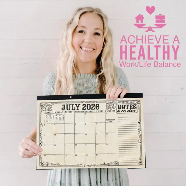Alt view image 5 of 7 - Large Teacher Desk Calendar 2026-2027 - Desktop Calendar 2026 18-Month Academic Desk Calendars for School, Home & Office, Cute Classroom Must Haves, Back to School Teacher Gifts