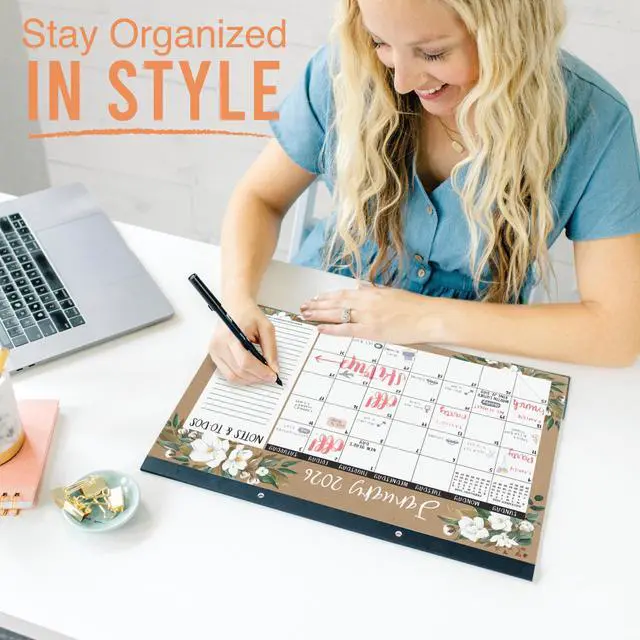 Alt view image 2 of 7 - Large Teacher Desk Calendar 2026-2027 - Desktop Calendar 2026 18-Month Academic Desk Calendars for School, Home & Office, Cute Classroom Must Haves, Back to School Teacher Gifts