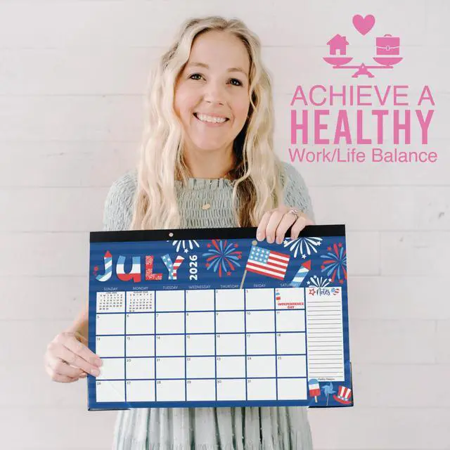 Alt view image 5 of 7 - Large Teacher Desk Calendar 2026-2027 - Desktop Calendar 2026 18-Month Academic Desk Calendars for School, Home & Office, Cute Classroom Must Haves, Back to School Teacher Gifts