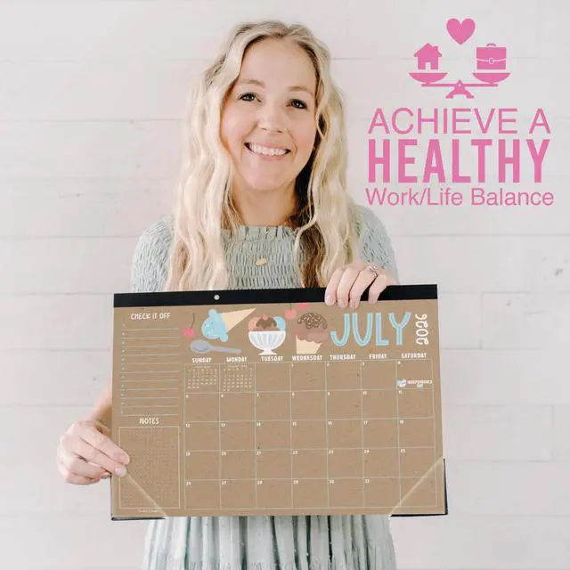 Alt view image 5 of 7 - Large Teacher Desk Calendar 2026-2027 - Desktop Calendar 2026 18-Month Academic Desk Calendars for School, Home & Office, Cute Classroom Must Haves, Back to School Teacher Gifts