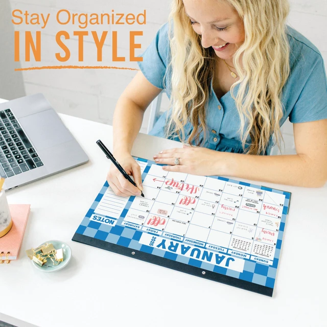 Alt view image 2 of 7 - Large Teacher Desk Calendar 2026-2027 - Desktop Calendar 2026 18-Month Academic Desk Calendars for School, Home & Office, Cute Classroom Must Haves, Back to School Teacher Gifts