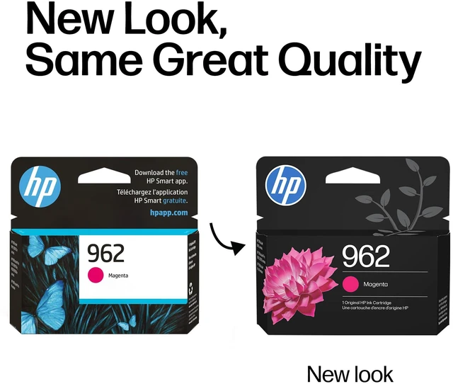 Alt view image 3 of 7 - 962 Magenta Ink Cartridge | Works with OfficeJet 9010, Pro 9010, 9020 | Eligible for Instant Ink | 3HZ97AN