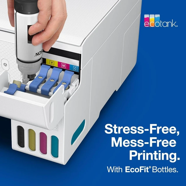 Alt view image 5 of 7 - 522 EcoTank Ink Ultra-high Capacity Bottle Black & Color Combo Pack (T522120-BCS) Works with ET-2720, 2800, 2803, 2840, 4700, 4800, 4810