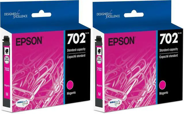 Main image of T702 DURABrite Ultra -Ink Standard Capacity Magenta -Cartridge (T702320-S) for Select Workforce Pro Printers (Pack of 2)
