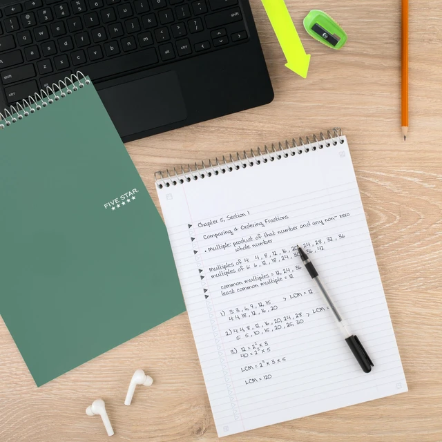 Alt view image 3 of 7 - Top Spiral Notebook + Study App,Subject, College Ruled Notepad, 8-1/2" x 11", 100 Sheets, Fights Ink Bleed, Water Resistant Cover, Seaglass Green (820058C-ECM) (Pack of 12)