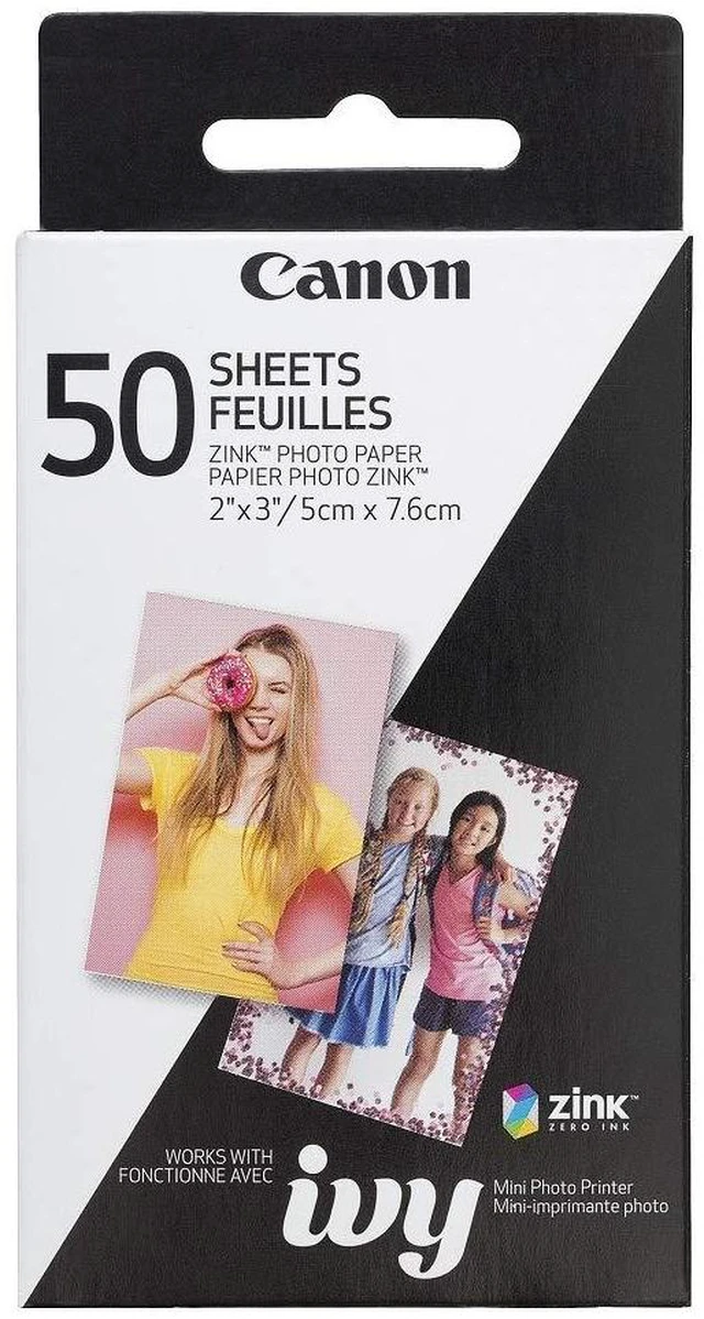 Main image of Ivy Zink 2" x 3" Photo Sticker Paper 50 Sheets Pack