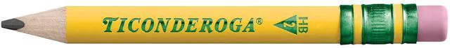 Alt view image 3 of 7 - My First Short Triangular Wood-Cased Pencils, #2 HB Soft With Erasers, Yellow, 12 Count, Standard Size, High Quality Eraser