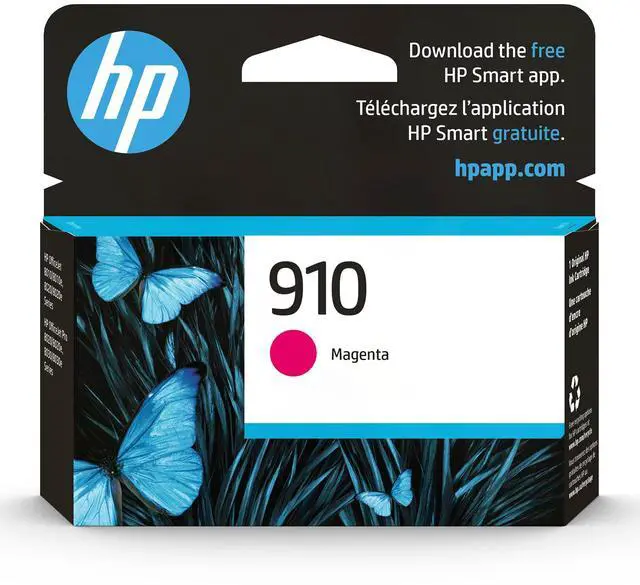 Main image of 910 Magenta Ink Cartridge | Works with OfficeJet 8010, 8020, Pro 8020, 8030 | Eligible for Instant Ink | 3YL59AN