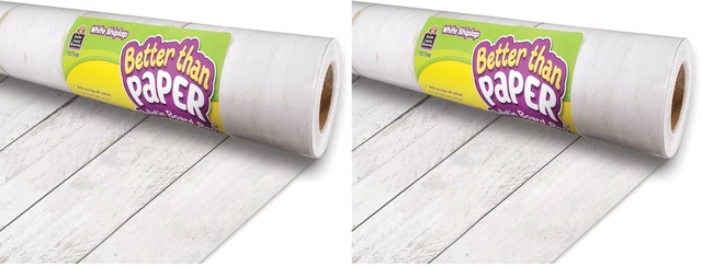 Main image of White Shiplap Pinboard | Better Than Paper | Bulletin Board Roll | Pack of 2