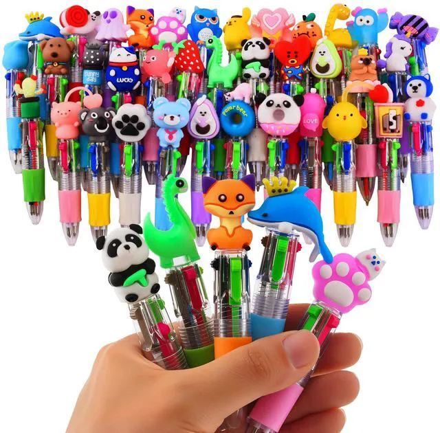 Main image of 36Pcs Mini Multicolor Pens in One 4-in-1, Cute Pens Bulk for Party Favors and Birthdays, Delightful Ballpoint Pen Back To School Gifts Classroom Student Prizes