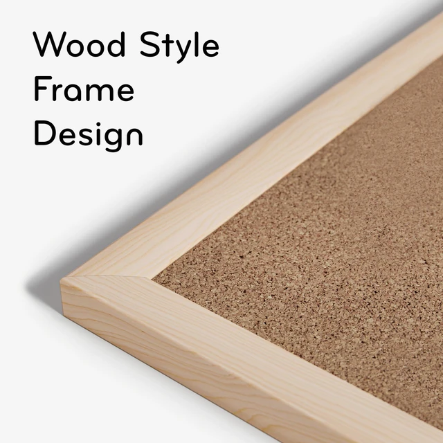 Alt view image 3 of 7 - Cork Bulletin Board, 18" x 24" Inches, Light Birch Wood Frame (265U00-01)