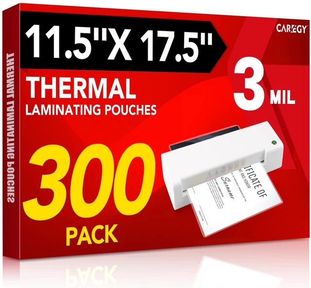 Main image of 300 Pack Laminating Sheets, Hold 11 x 17 Inch Sheet, 3 Mil Clear Thermal Laminating Pouches 11.5 x 17.5 Inch Lamination Sheet Paper for Laminator, Round Corner
