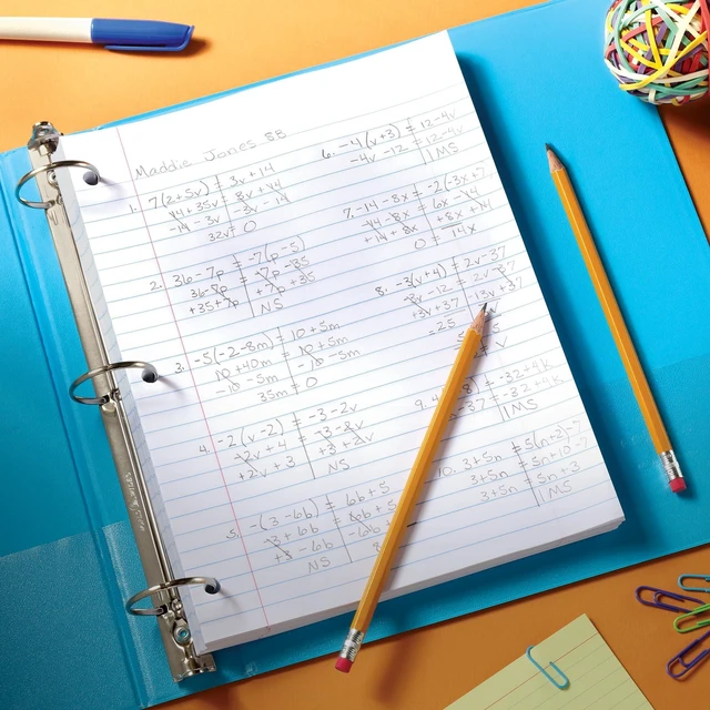 Alt view image 6 of 6 - Loose Leaf Paper, 500 Sheets, College Rule Filler Notebook Paper, 8-1/2" x 11", 3-Hole Punched Fits 3-Ring Binders (62349)