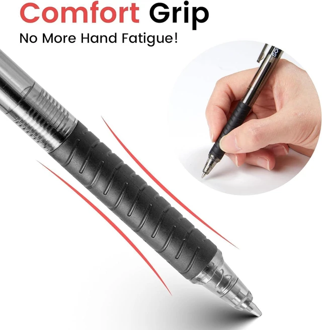 Alt view image 4 of 7 - 100 Pack Bulk Pens Ballpoint, Smooth Writing Pens with Soft Grip Retractable Blue Ink Pens, Medium Point 1.0mm Pen for Journaling, Ballpoint Pen Office Supplies
