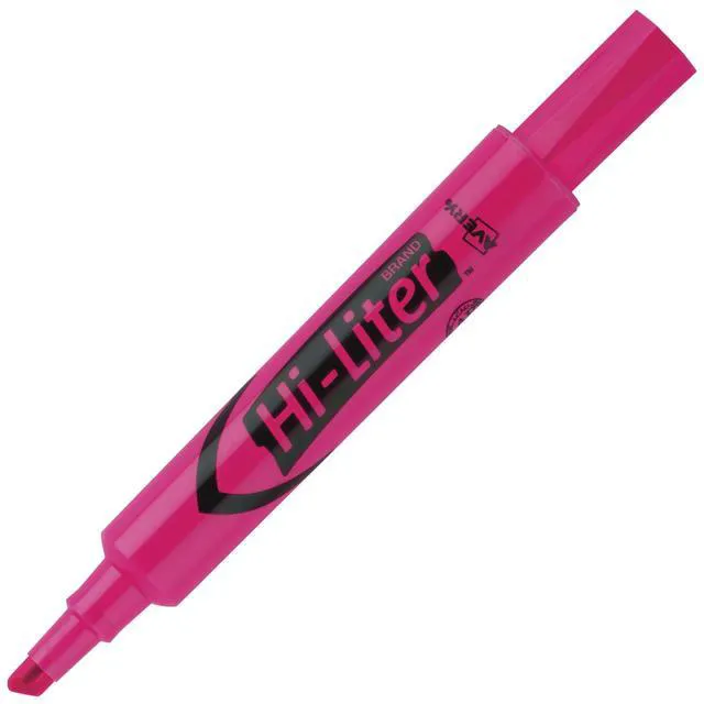 Alt view image 4 of 7 - Hi-Liter, Desk Style, Chisel Tip, 24 Pink and Yellow Highlighters (98189)