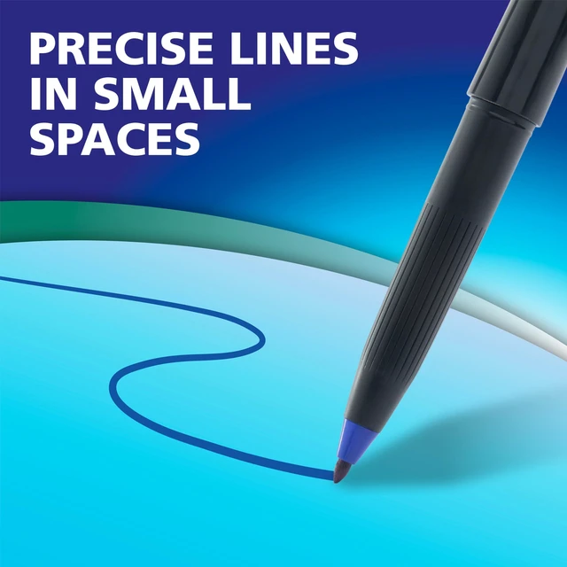Alt view image 7 of 7 - Wet Erase Markers, Semi-Permanent, Assorted Colors, Ultra Fine Tip, 12 Count - For Writing on Glass, Whiteboards, Mirrors, Calendar, Labeling, Organizing