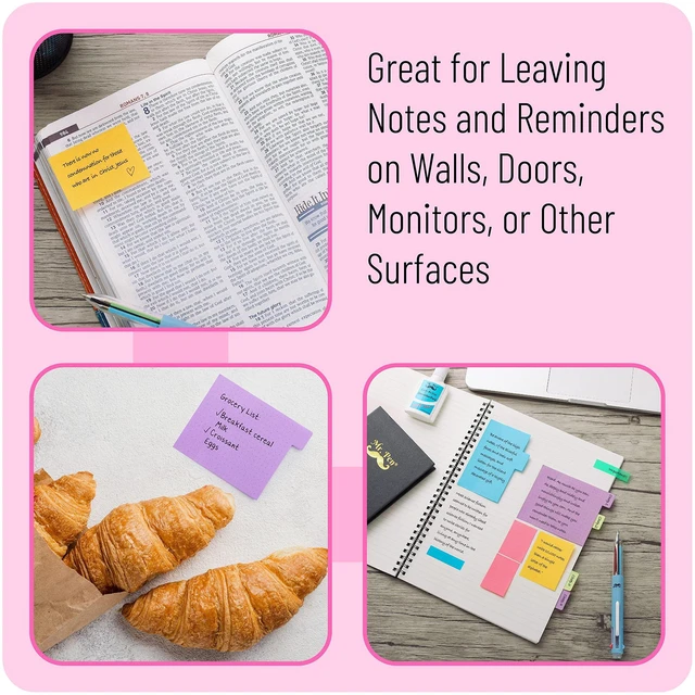 Alt view image 4 of 7 - Sticky Notes Set, 2 Sets, 2460 Pack, Ruled