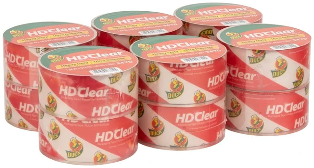 Main image of HD Clear Packing Tape Refills - 12 Rolls of Heavy Duty Shipping and Moving Packing Tape - Clear Strong Packaging Tape for Boxes, Packing and Moving Supplies - 1.88 In. x 54.6 Yards (287733)