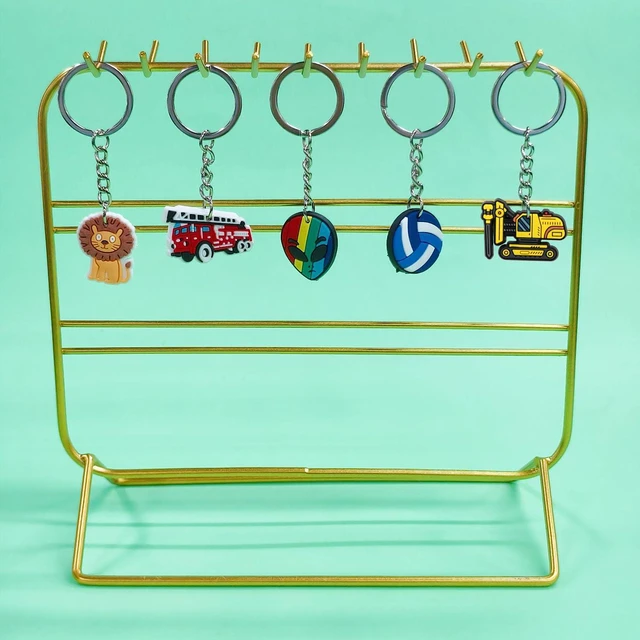Alt view image 4 of 7 - 30/50/100/200pcs Random Different Keychains, Lot Mixed Cute Keyring for Classroom Prizes Students Incentives