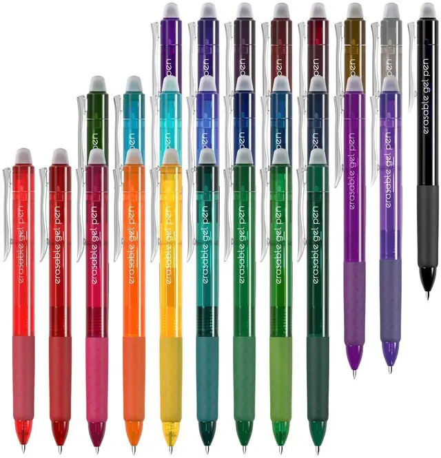 Main image of 26 Colors Erasable Gel Pens, Retractable Erasable Pens Clicker, Fine Point(0.7), Make Mistakes Disappear, Premium Comfort Grip for Drawing Writing Planner and School Supplies