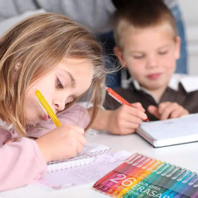 Alt view image 7 of 7 - 26 Colors Erasable Gel Pens, Retractable Erasable Pens Clicker, Fine Point(0.7), Make Mistakes Disappear, Premium Comfort Grip for Drawing Writing Planner and School Supplies