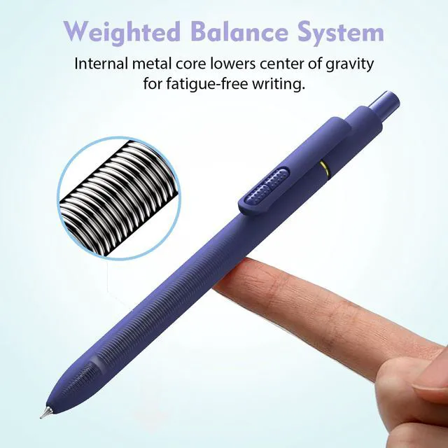 Alt view image 3 of 7 - 16 Pcs Gel Pens - 0.7mm Fine Point Quick-Dry Blue Ink Fidget Pens Smooth Writing, No Bleed, No Smear,Note Taking Journaling,School Office Supplies for Men & Women (Vintage + Morandi 16Pcs)